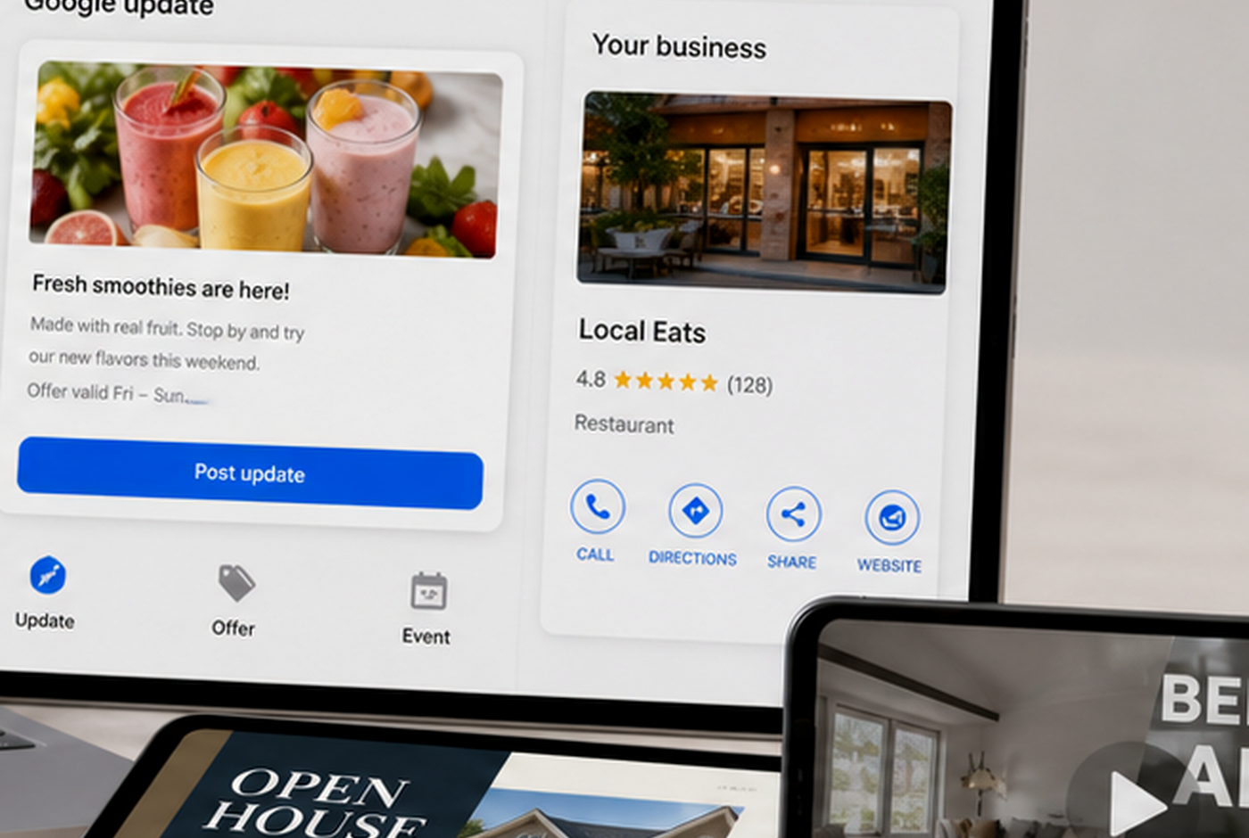 Sacramento Google Business Profile post mockup